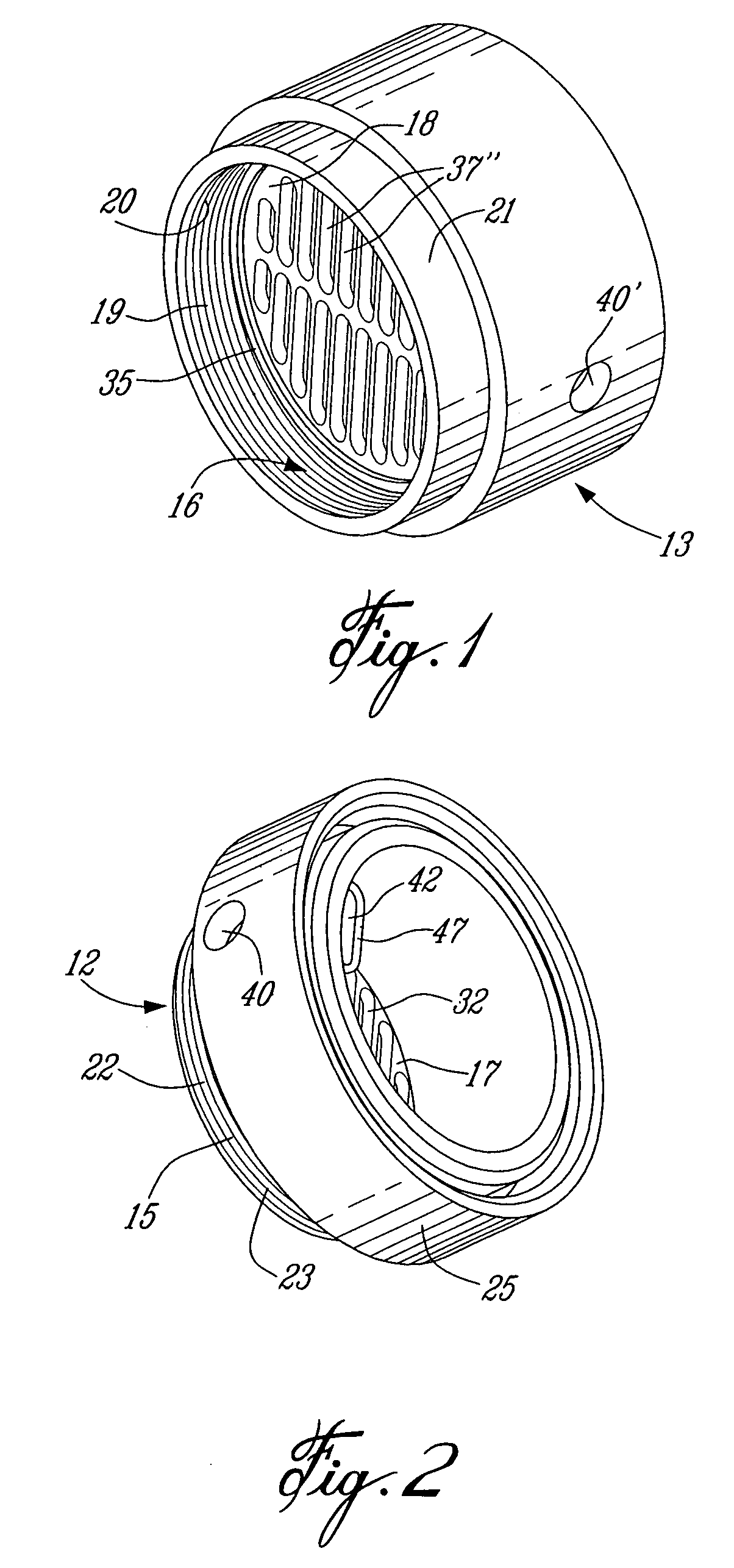 Reversible vacuum filter cartridge