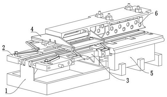 Rapid stamping production device for metal trough plate