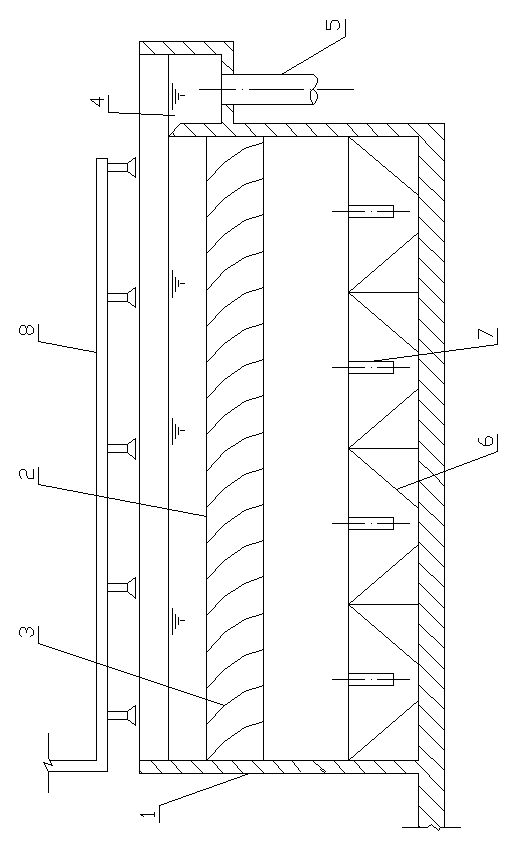 Anti-blocking inclined plate sedimentation basin