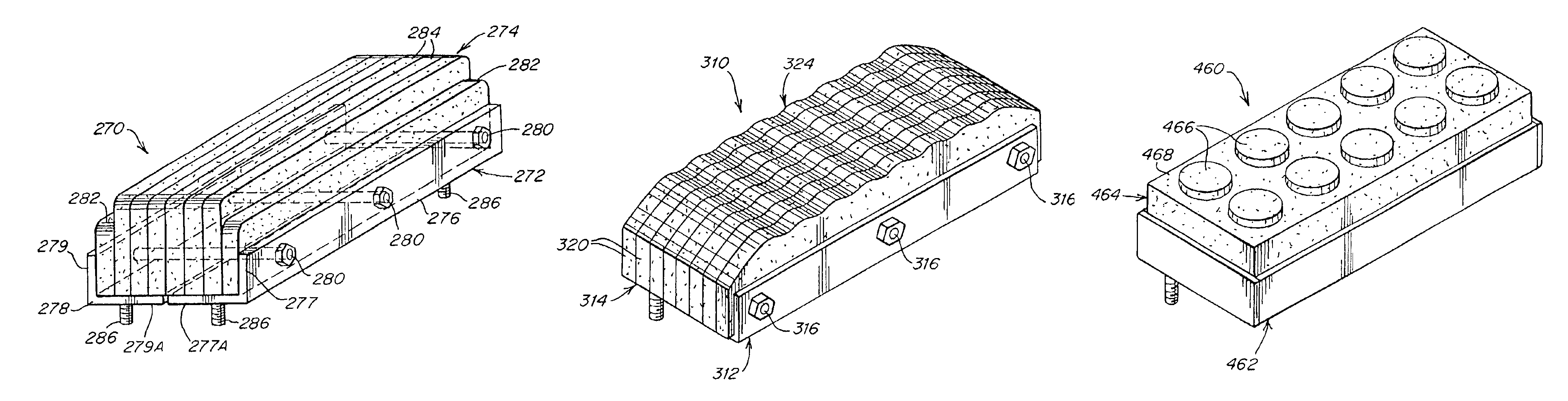 Stabilizer pad configurations