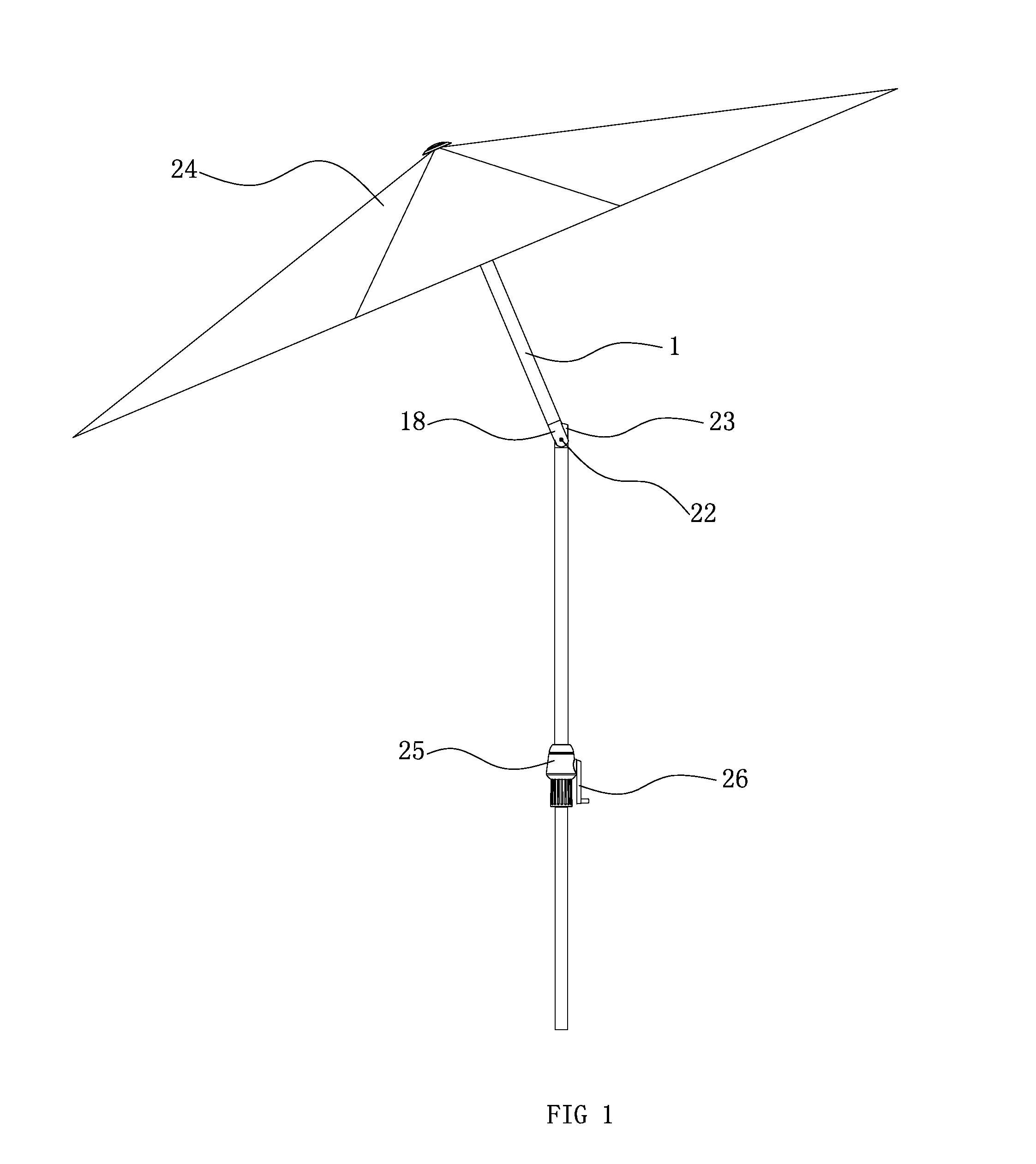 Auto bending structure of sunshade