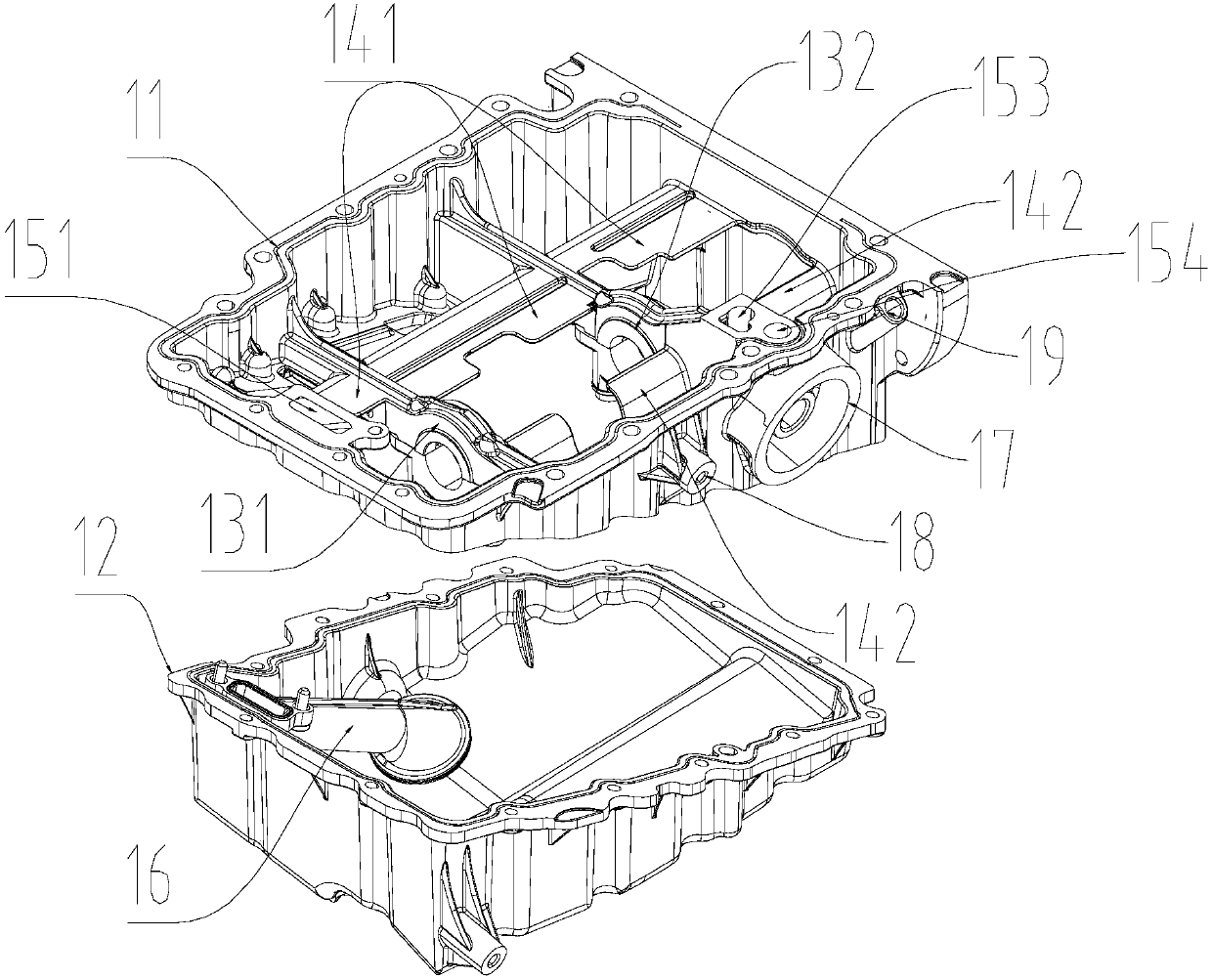 Balancing shaft device and engine