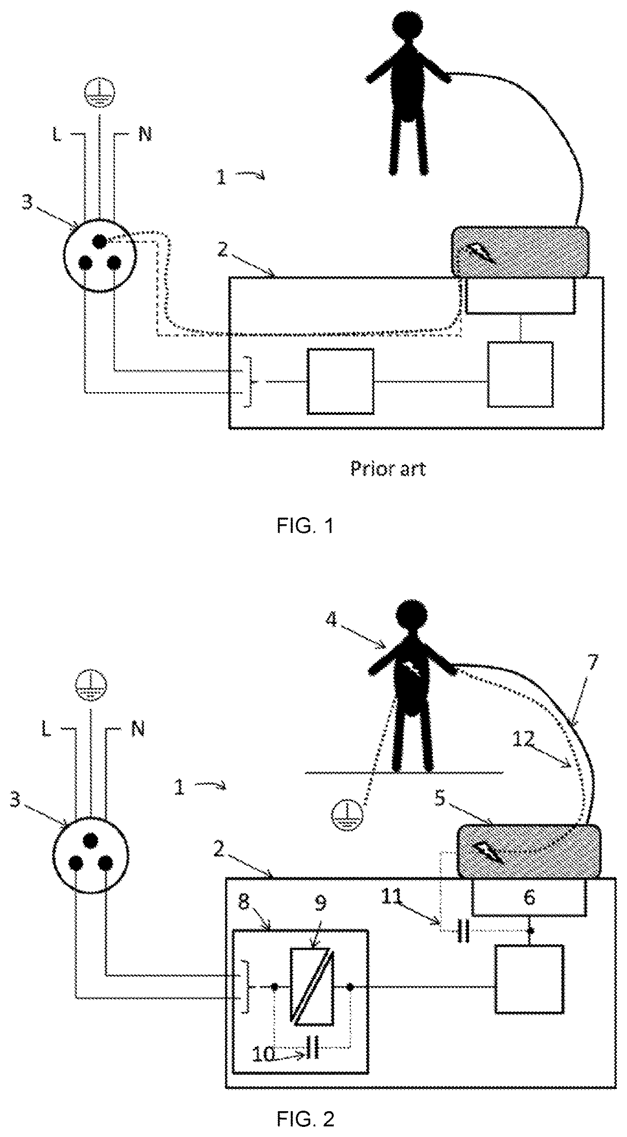 Heating System with Low Leakage Current