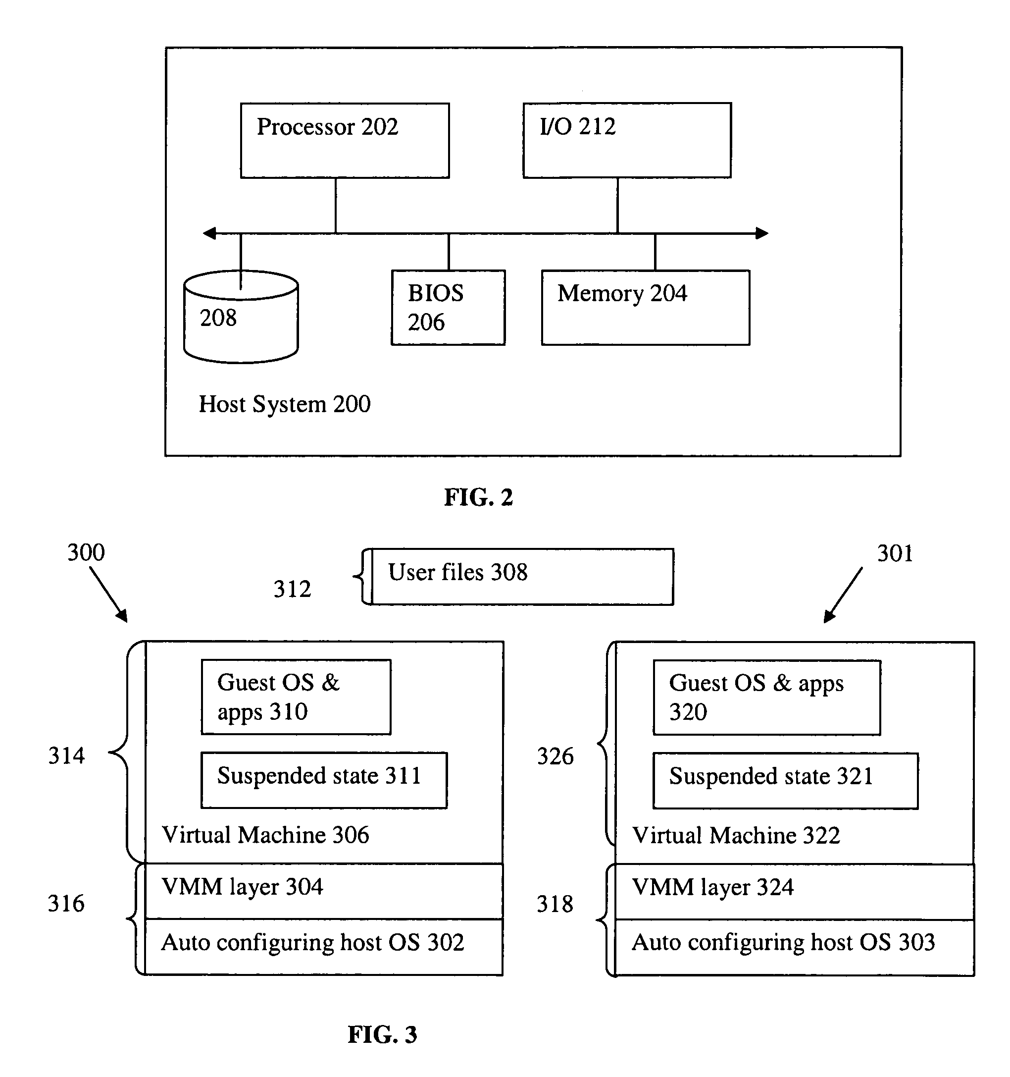 Method for carrying multiple suspended runtime images