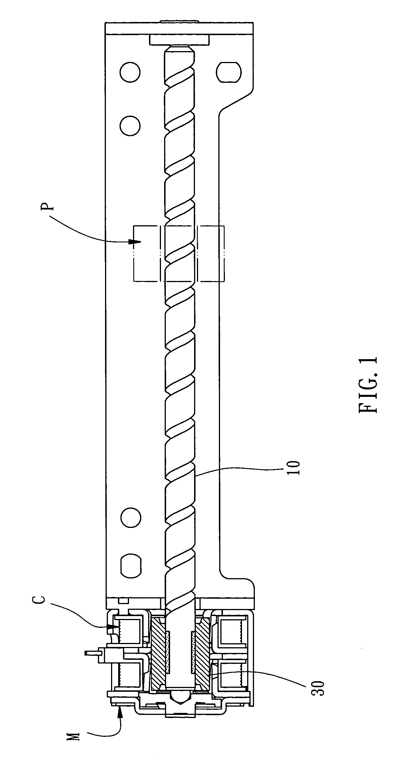 Leadscrew set for stepping motor