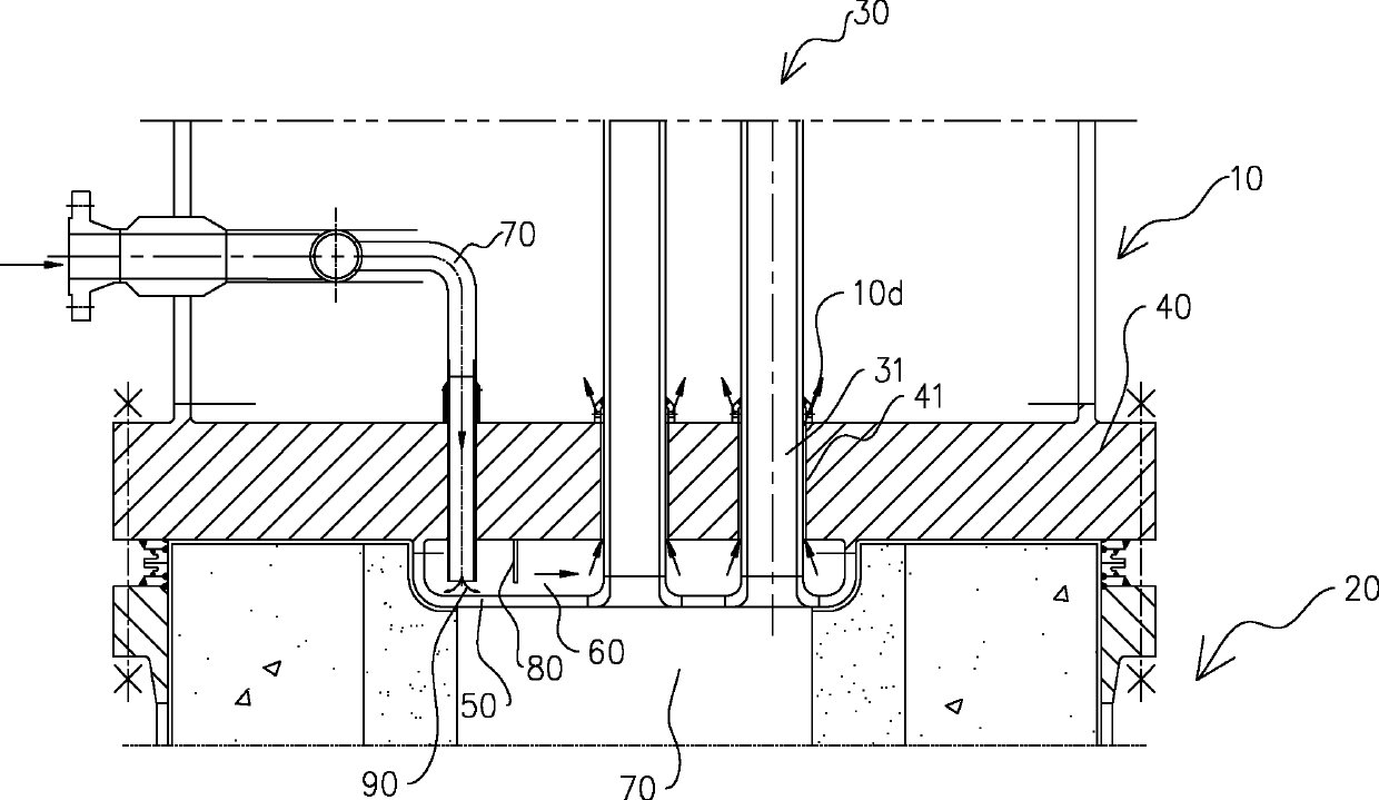 High-temperature vertical waste heat boiler with coil pipes