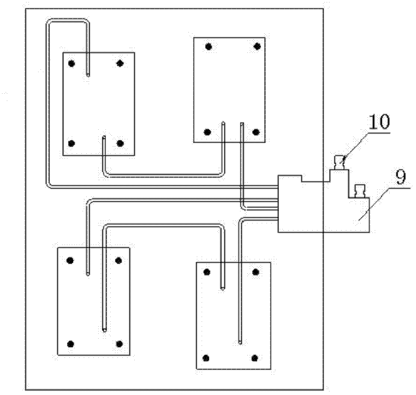 CPU (Central processing unit) water-cooled radiator and application method thereof