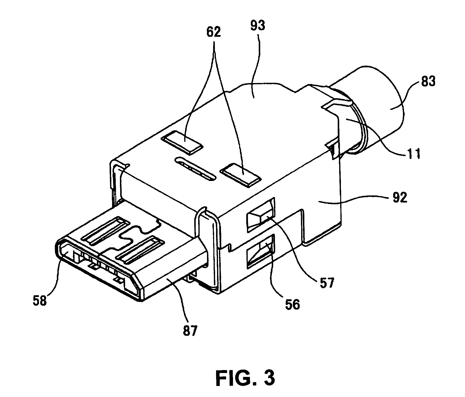 Electrical connector having terminals arranged with narrow pitch