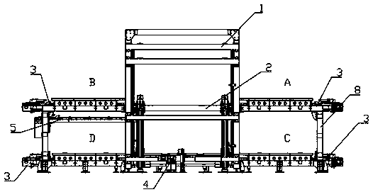 Double-layer die changing system of door cover edge-wrapping press