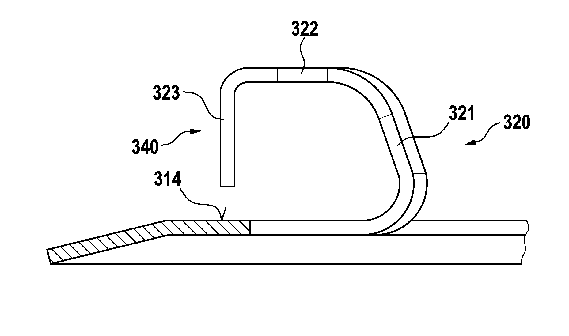 Conical spring washer for mounting a stator in the housing of an electrical machine