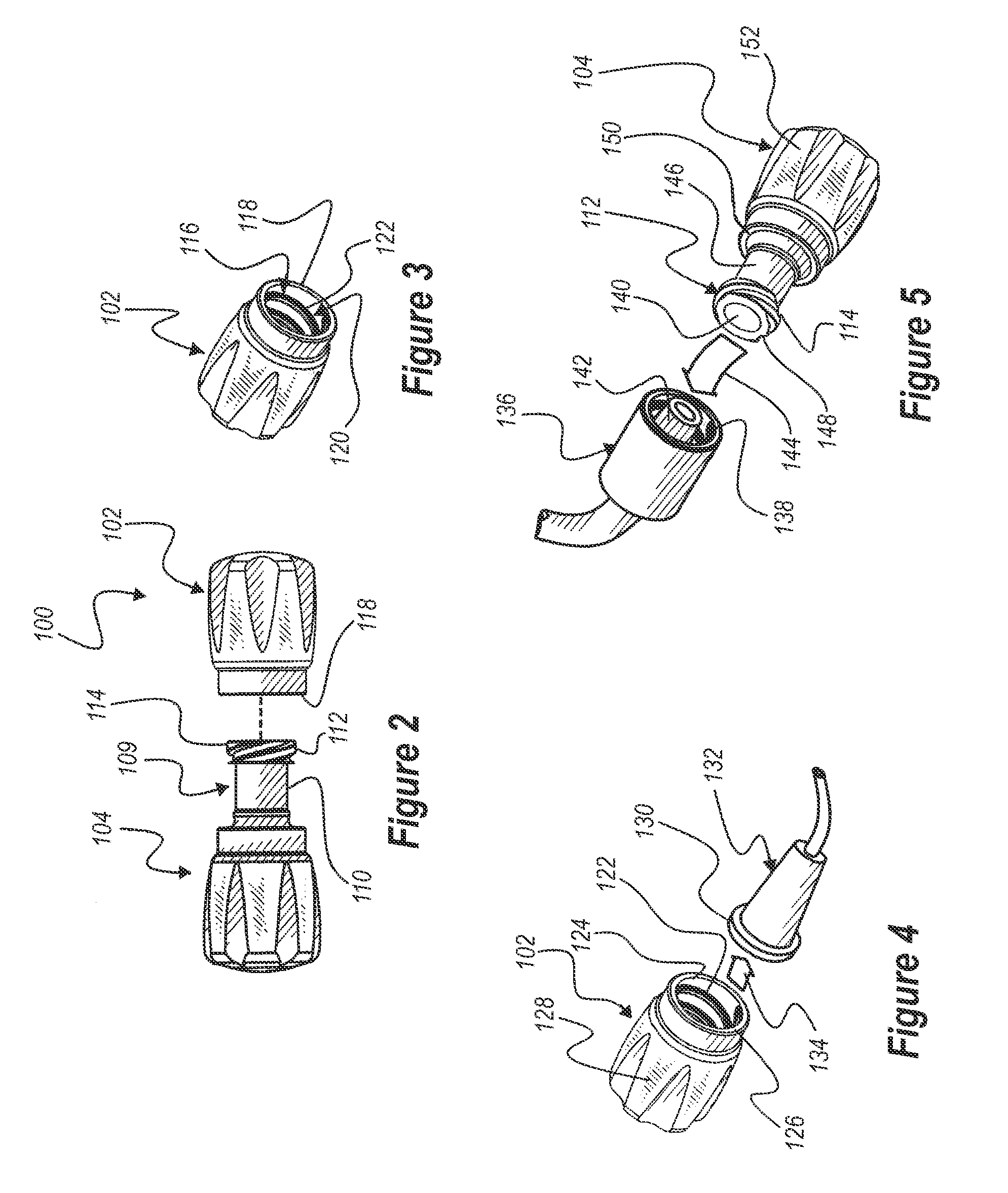 Sterilization caps and systems and associated methods