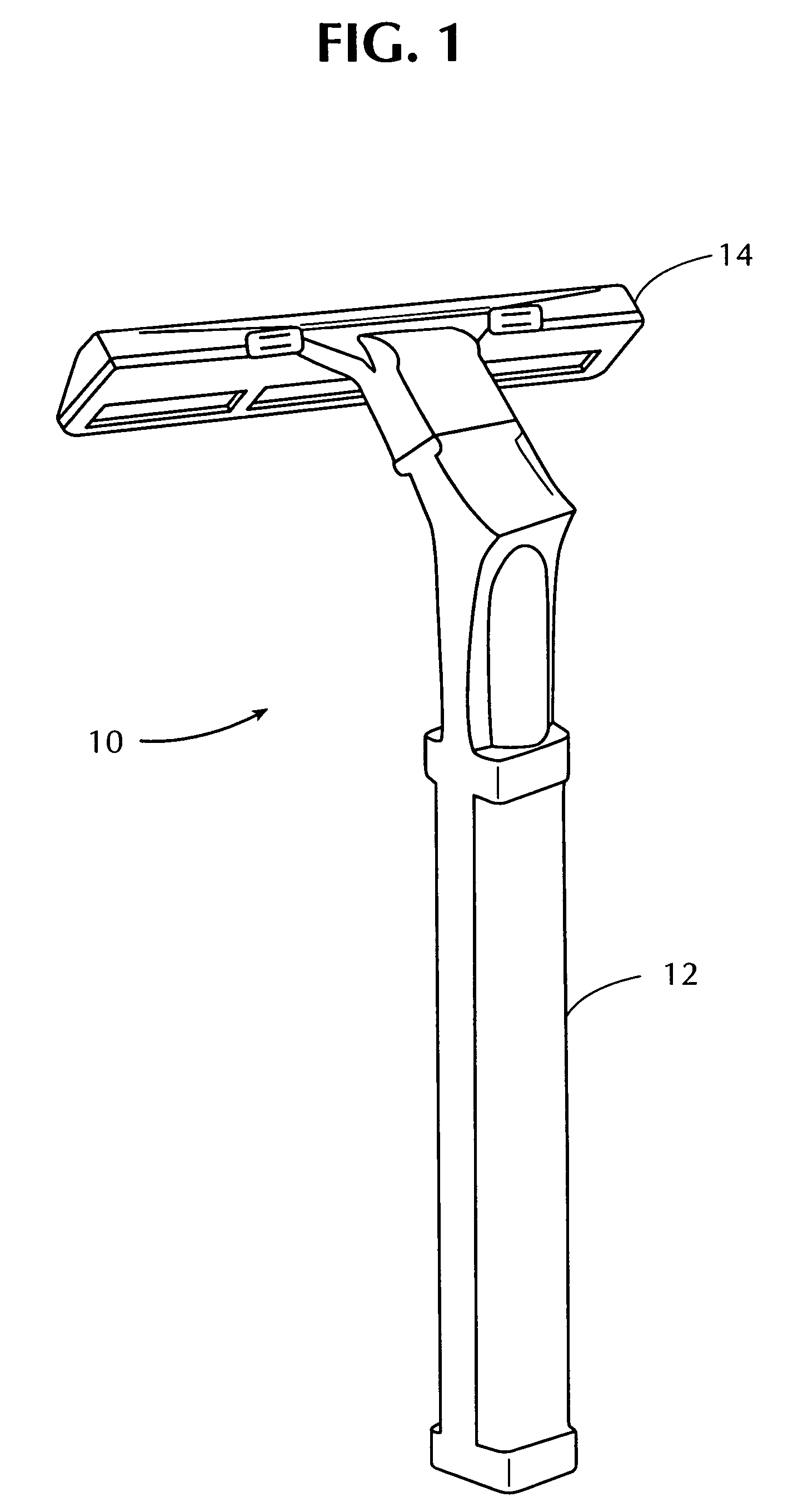 Wet shaving cartridge with four blade edges