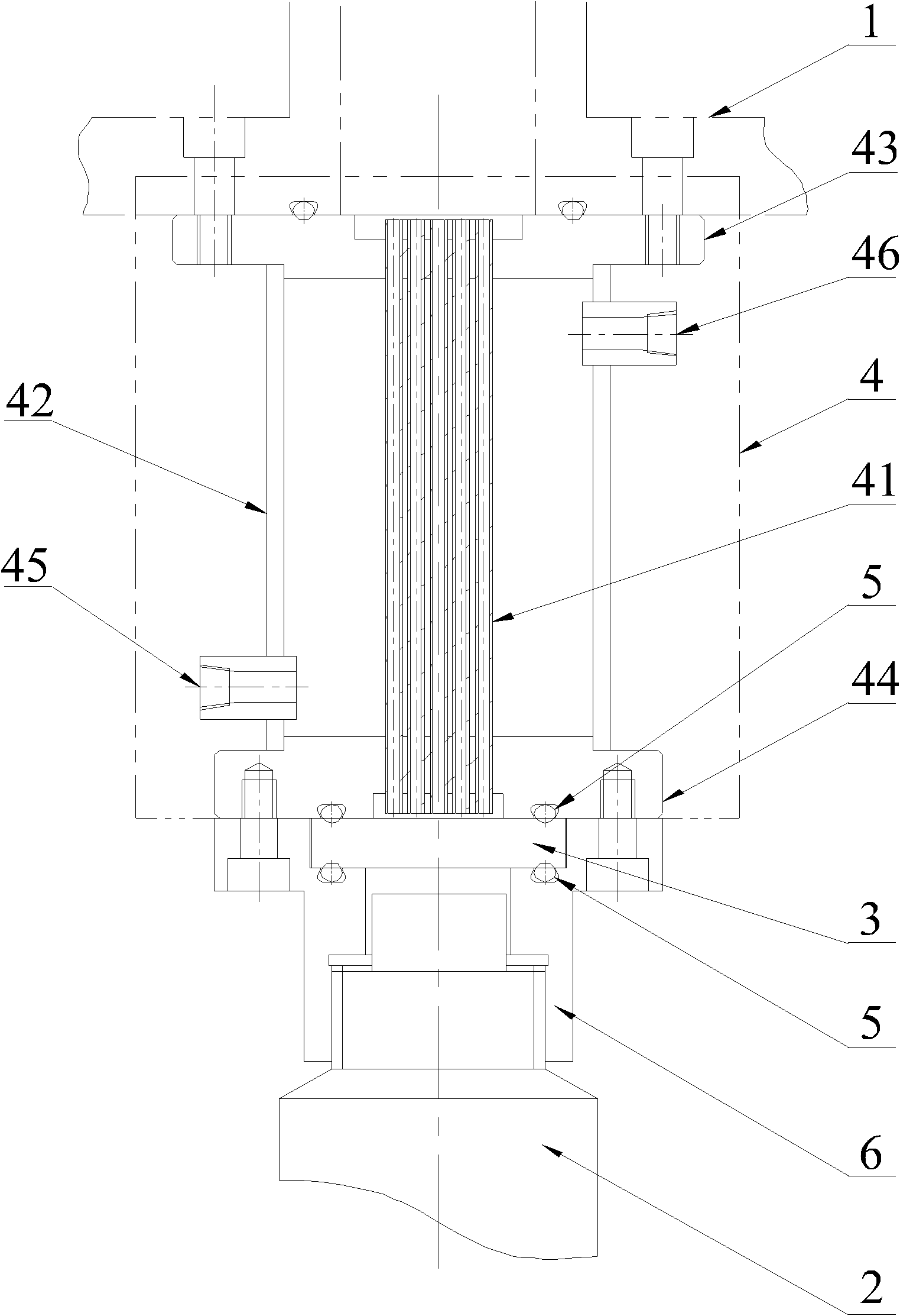 High-temperature high-vacuum temperature measuring device