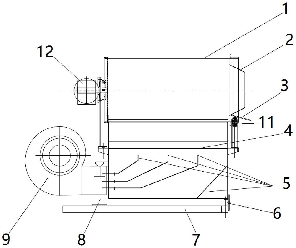 Filter capsule rotating cage dryer and controlling method thereof and cigarette filter capsule processing equipment