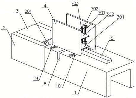 Full-automatic board sending mechanism for LED plug-in board