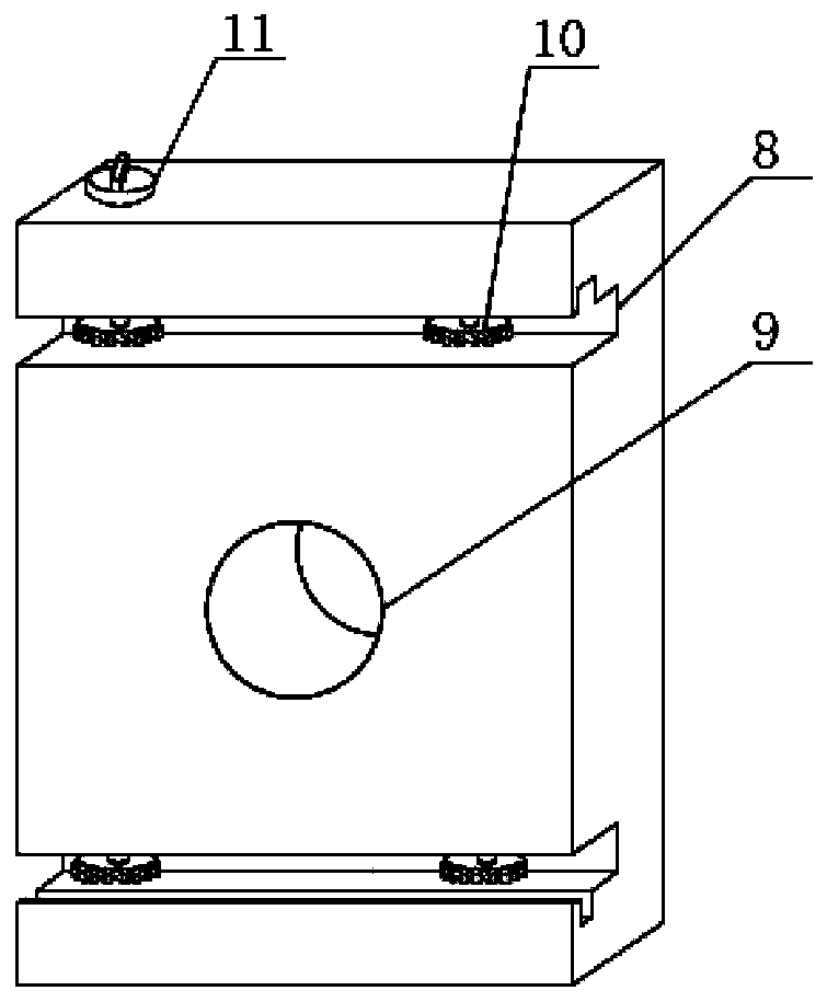 Riveting device for furniture panels