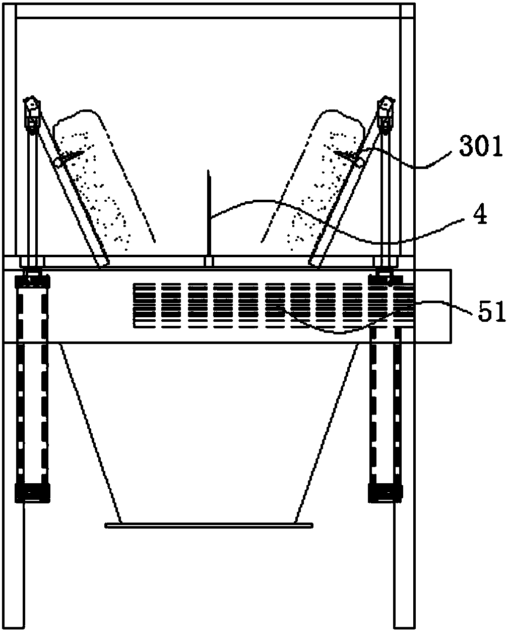 Automatic bag opening machine for powder