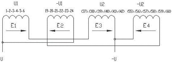 A two-speed high-voltage explosion-proof three-phase asynchronous motor with non-double pole design