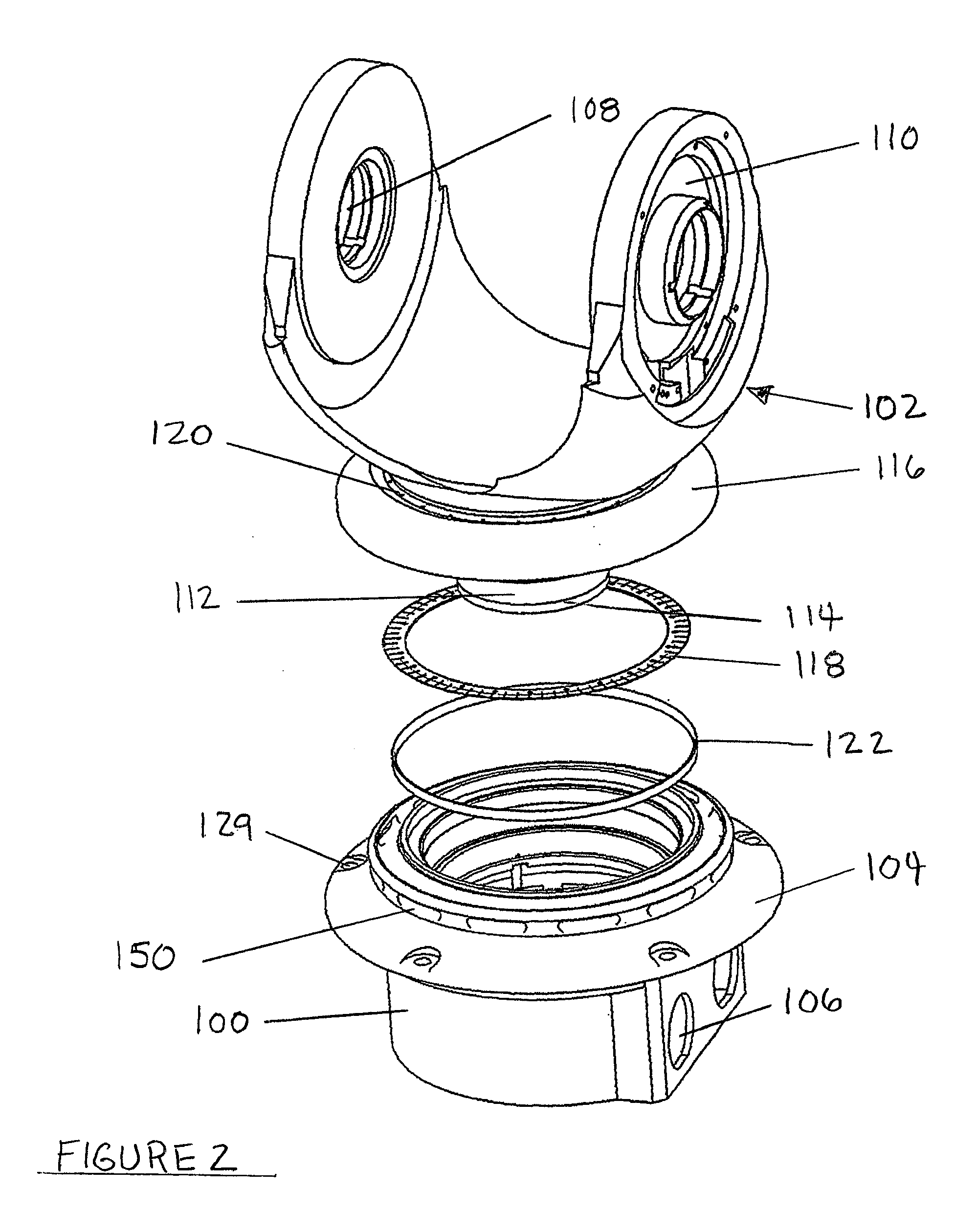 Sealed rotary joint for turret rotator