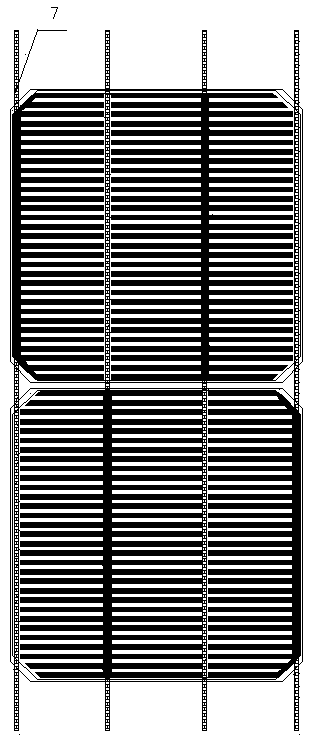 Electrode structure of interlaced back contact (IBC) solar cell