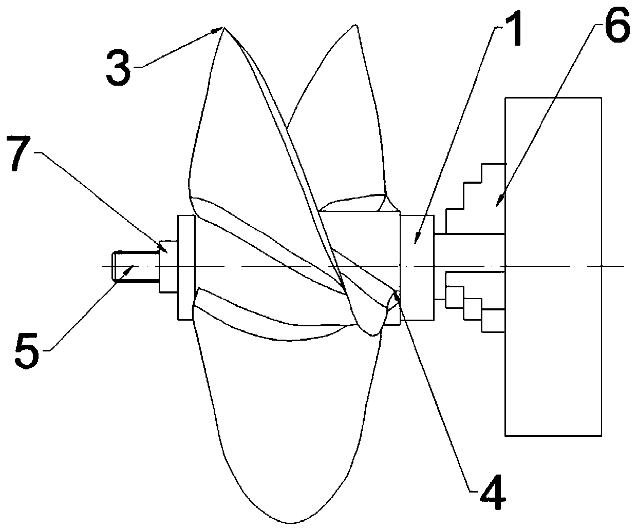 Propeller machining technology