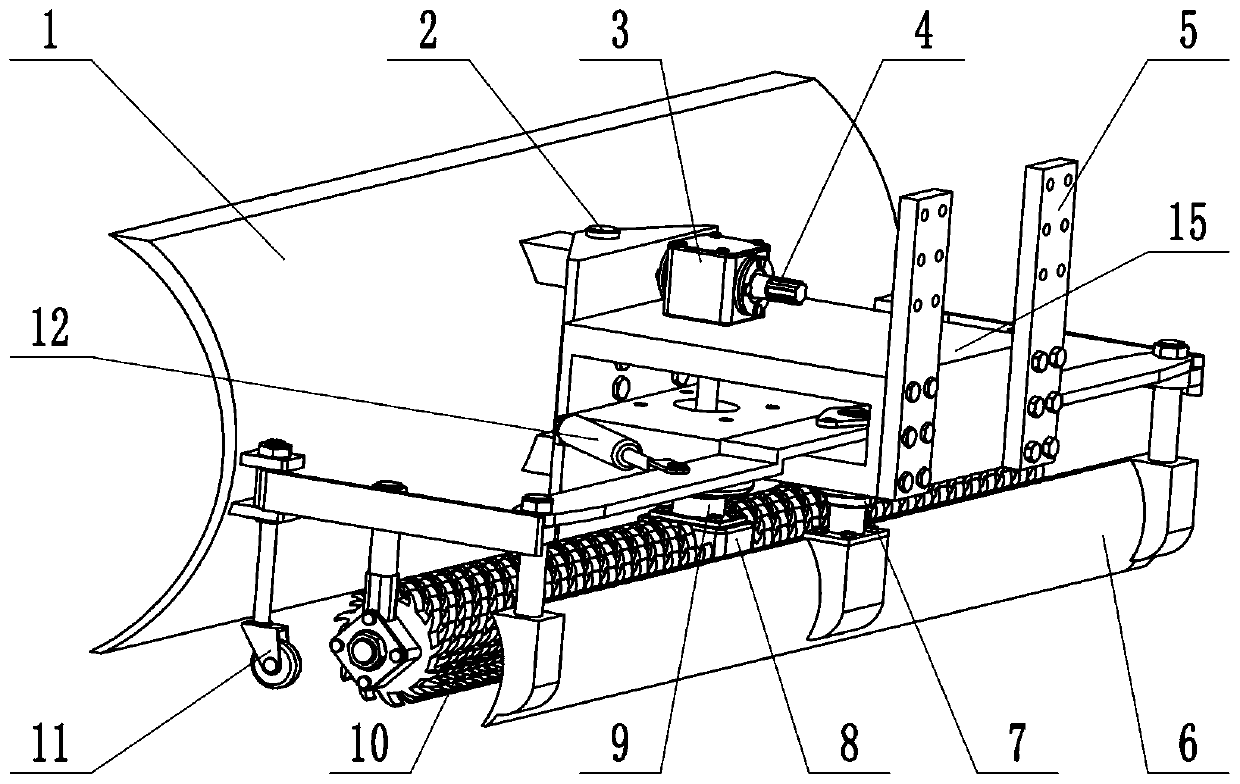 An airport snow shovel