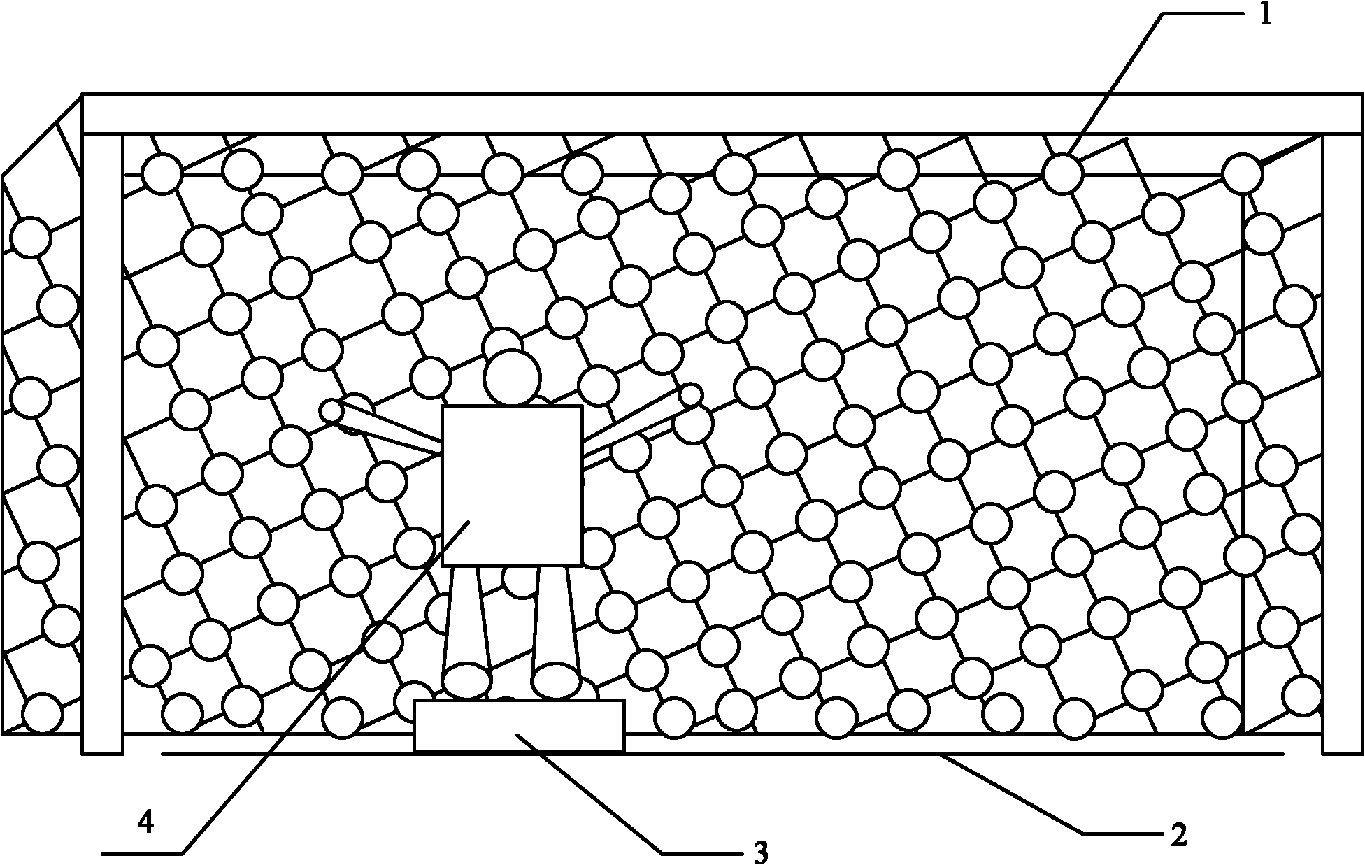 Football shooting training device based on one-dimensional simulating system