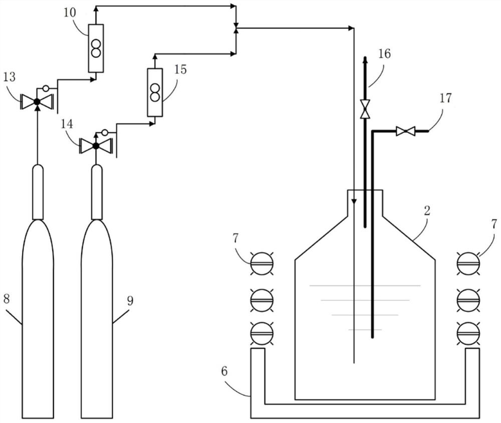 A device and method for treating ammonia nitrogen wastewater