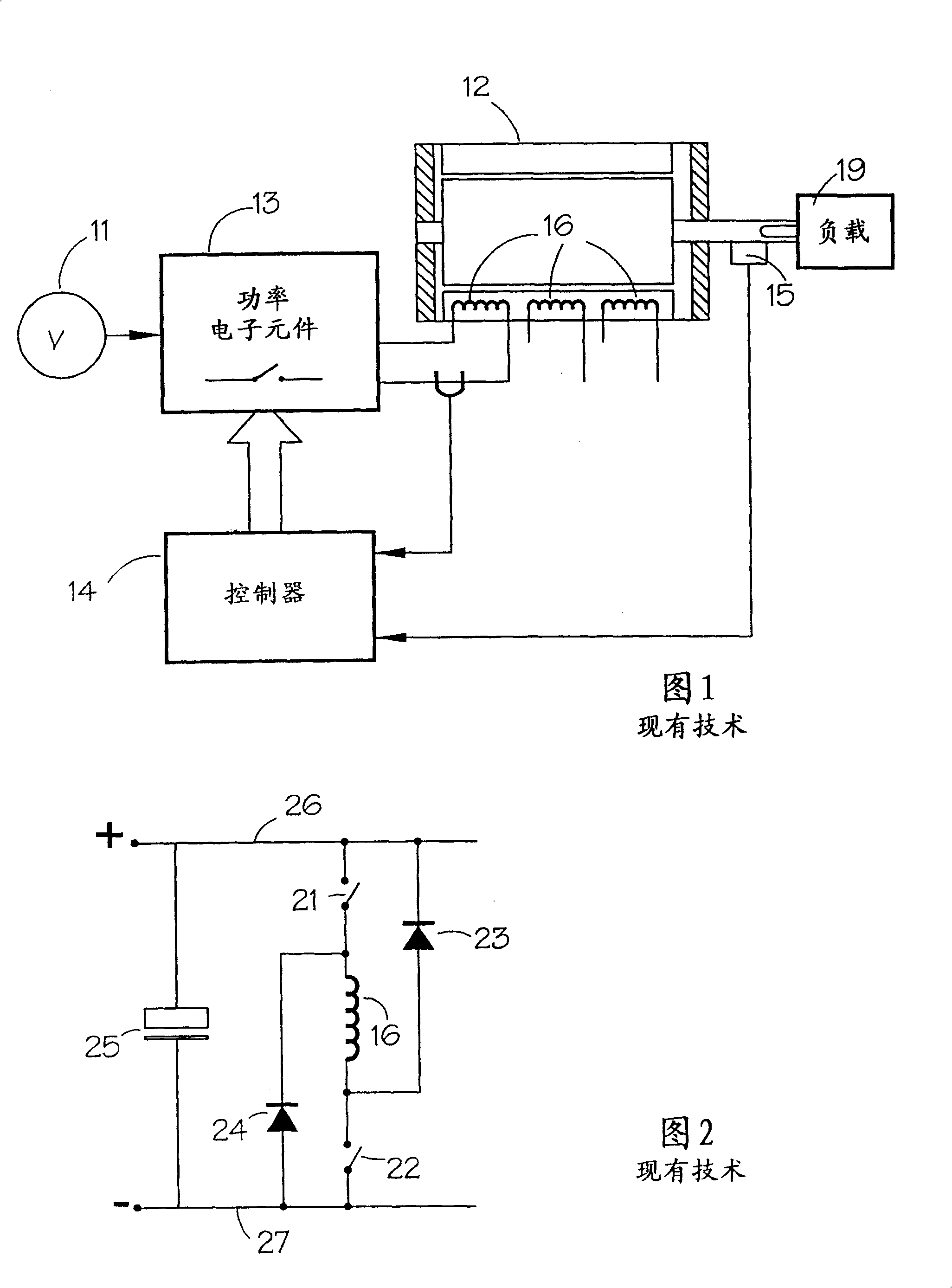 Excitation of switch magnetic resistance motor