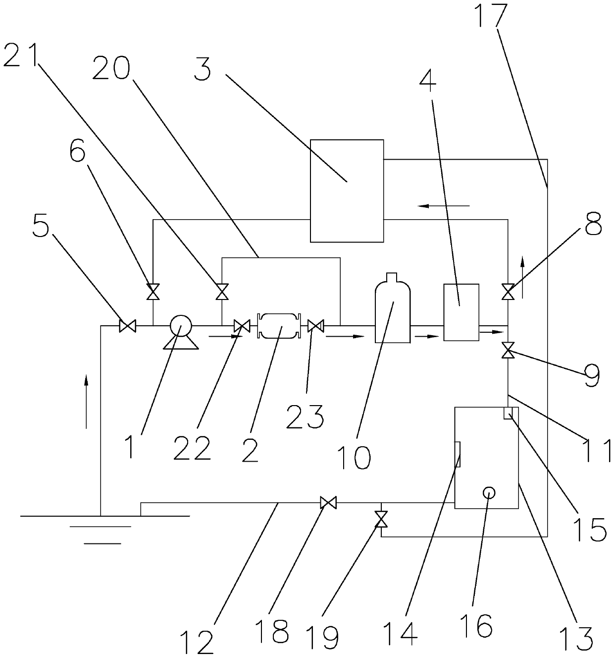 Ship ballast water treatment system