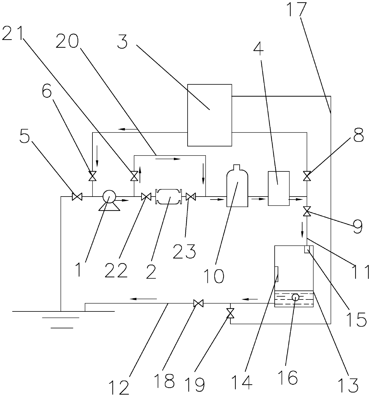 Ship ballast water treatment system