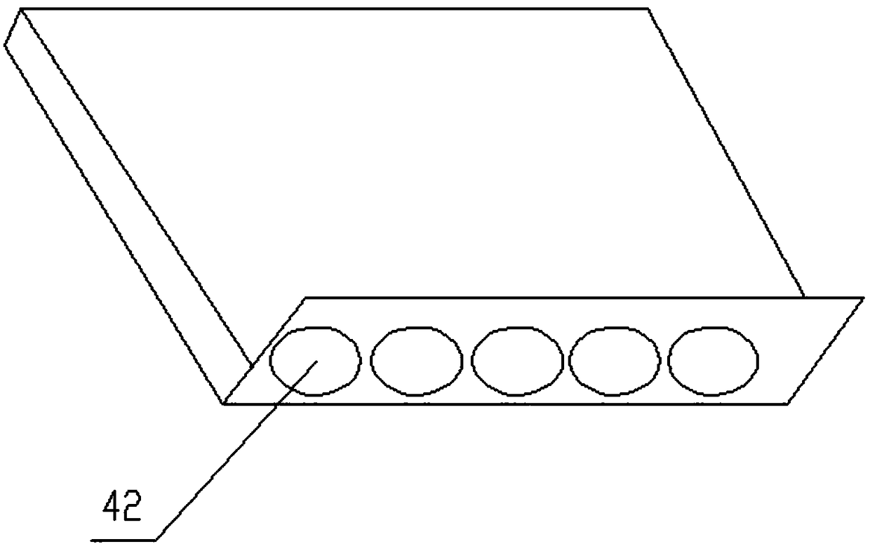 Integrated machine for pouring park cement roadbeds