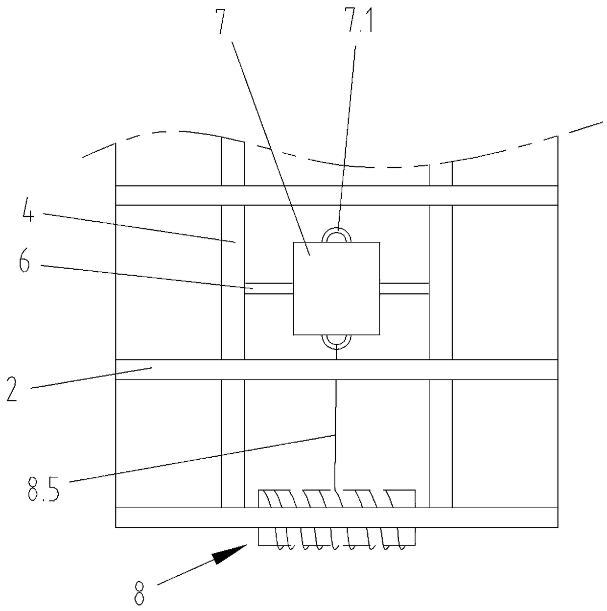 Vegetable greenhouse for transferring vegetable baskets conveniently