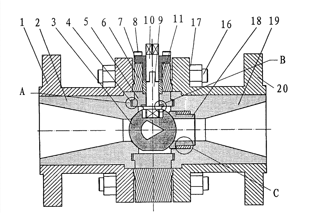 High-pressure high-temperature ceramic adjusting ball valve