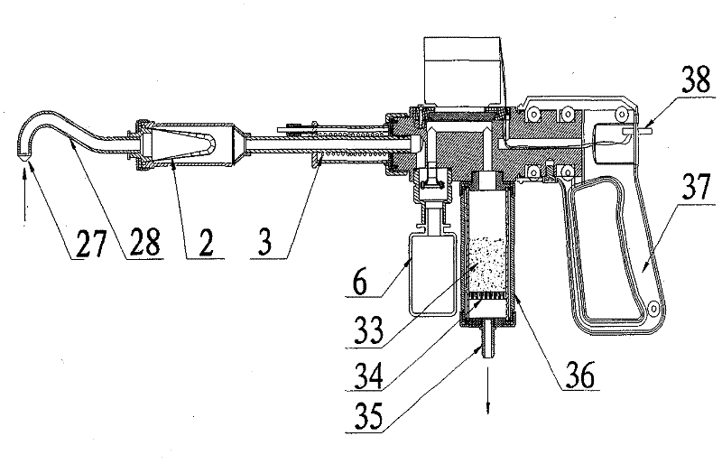 Semi-volatile organic matter sampling technique in exhaust emission pipe