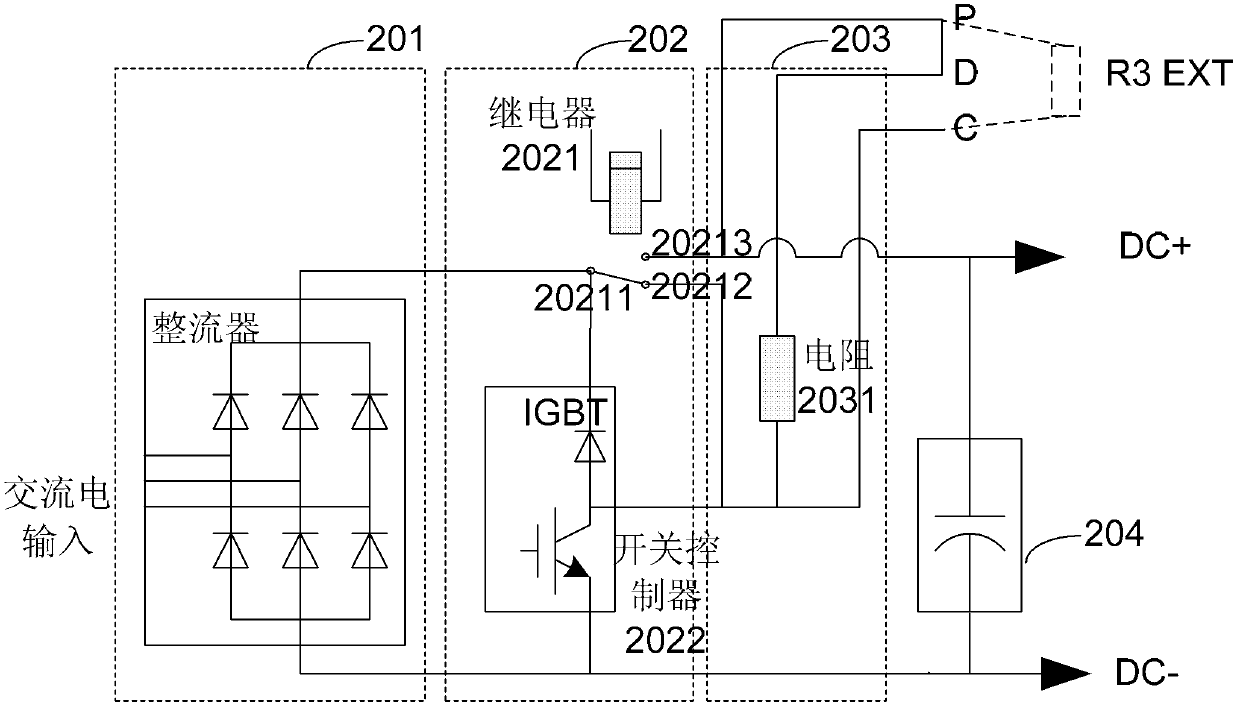 Voltage stabilization device in electronic device, voltage stabilization method of voltage stabilization device, and electronic device