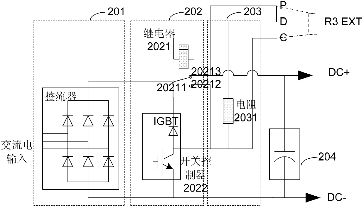 Voltage stabilization device in electronic device, voltage stabilization method of voltage stabilization device, and electronic device