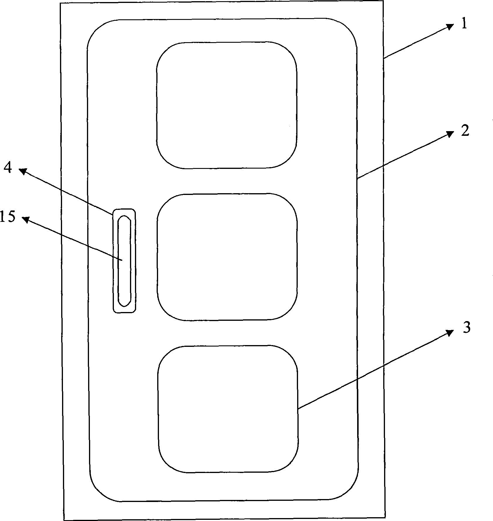 Novel security inspection door