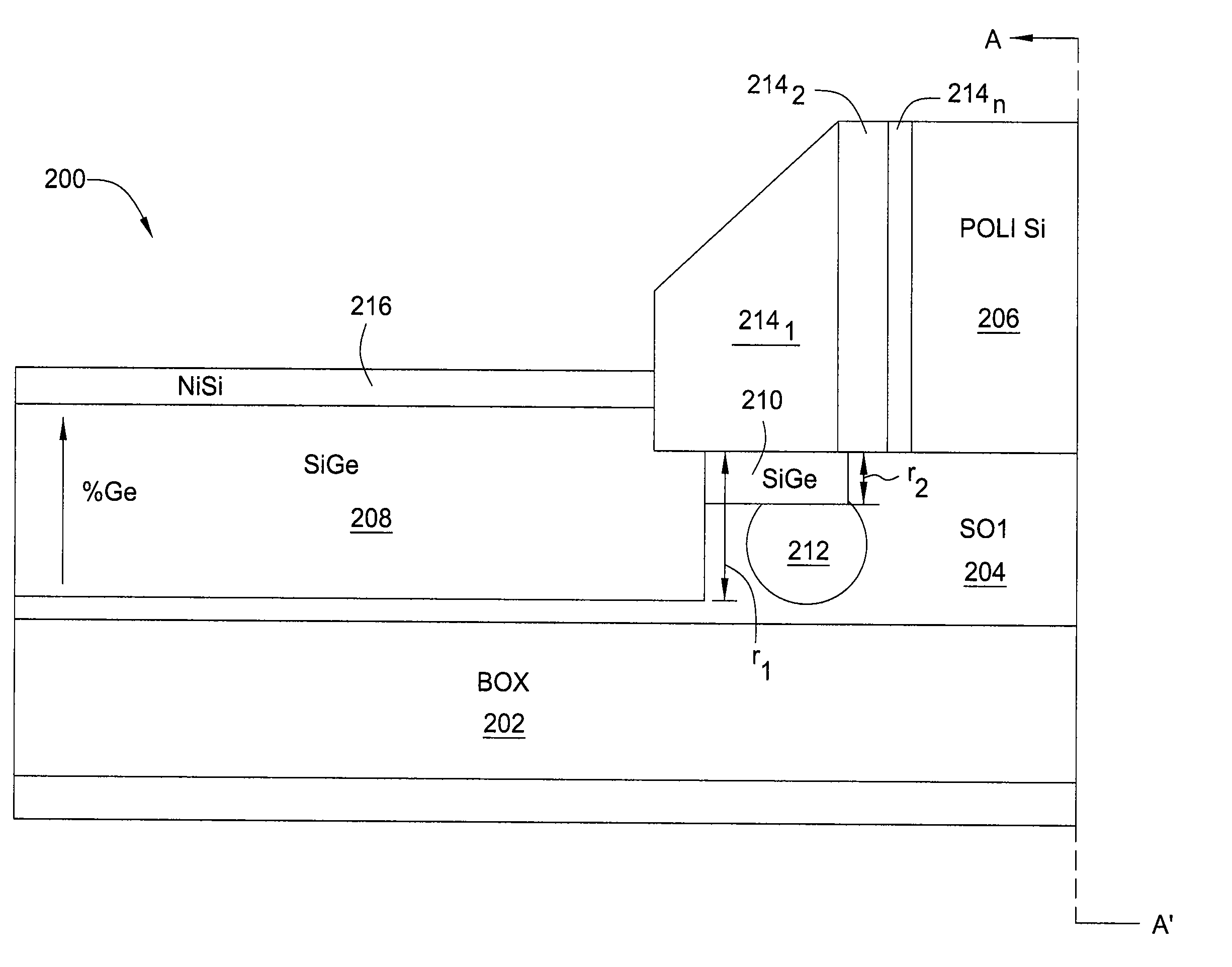 Complementary metal-oxide-semiconductor device with embedded stressor