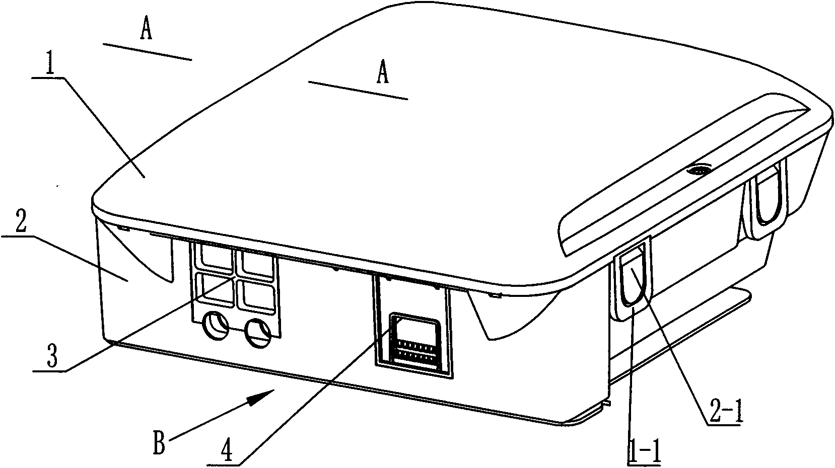 Optical cable splitting box