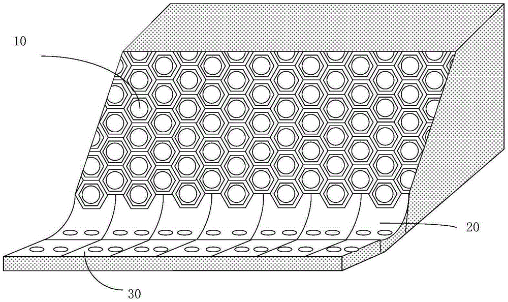 Gully ecological slope protection structure and construction method thereof