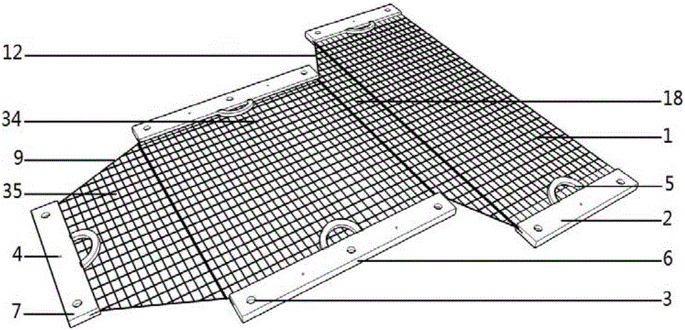 Mortise-tenon handle type radiotherapy head and neck positioning slab fixing rack