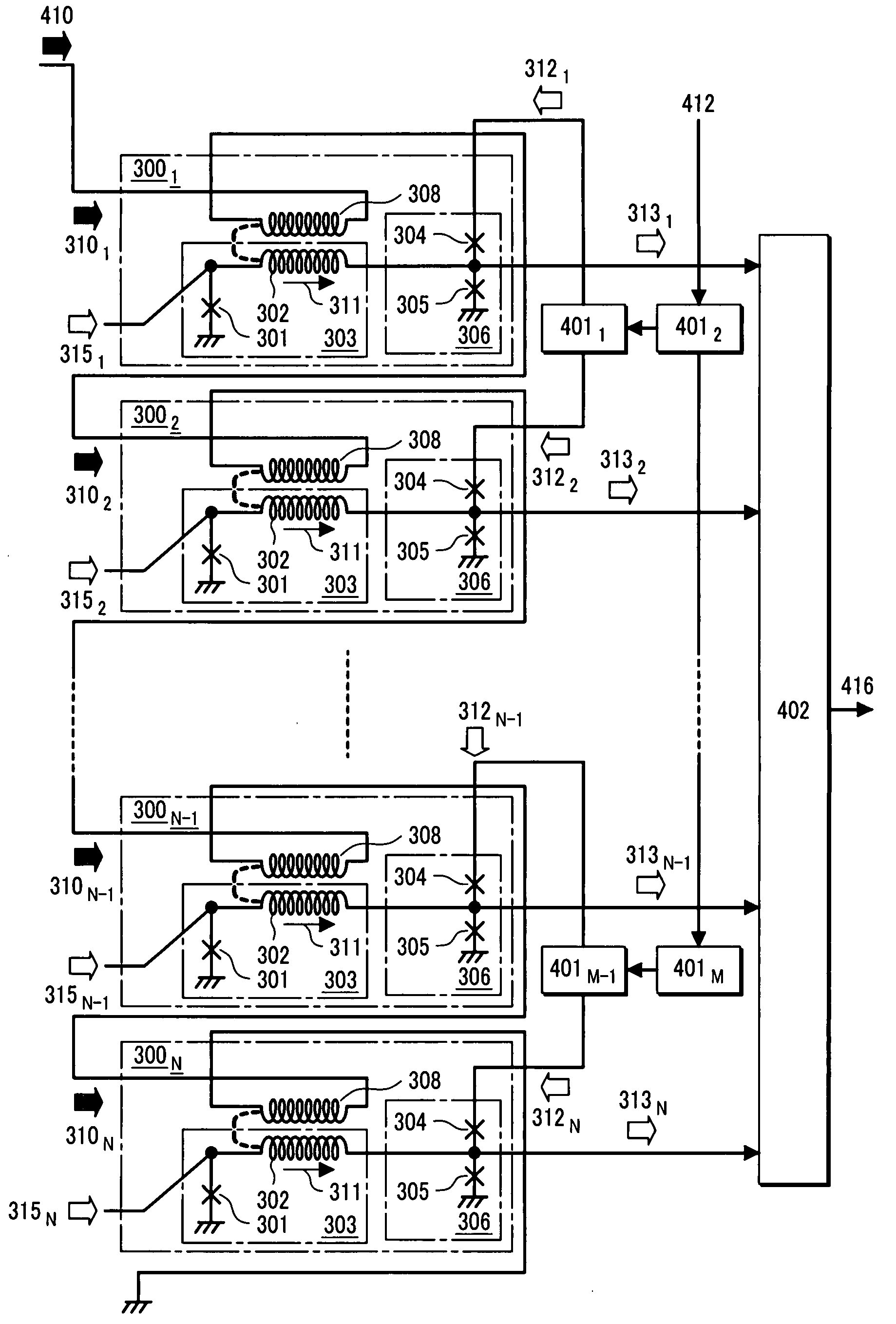 Superconducting single flux quantum modulator circuit