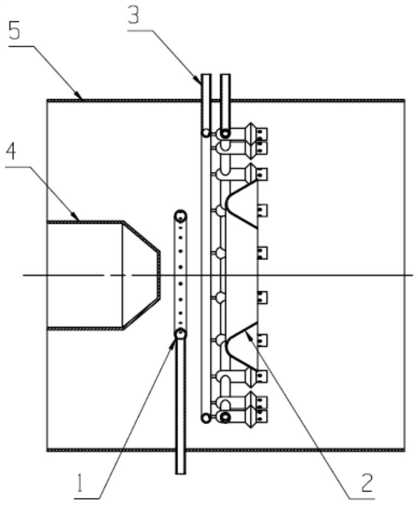 A combined flame stabilizer afterburner structure and control method