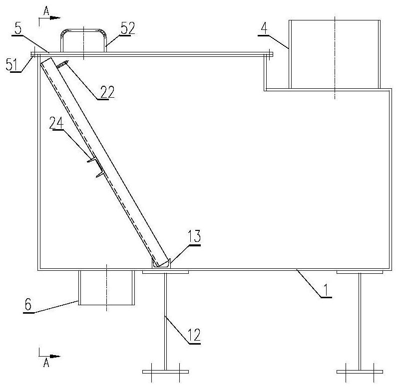 Leachate filter box for household garbage incineration power generation incinerator