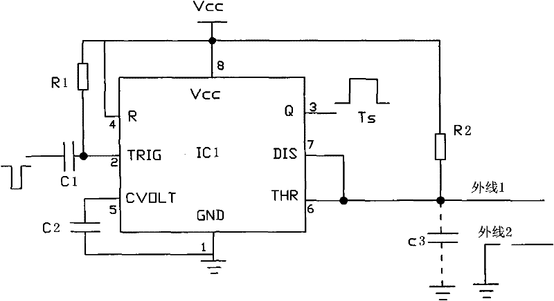 Automatic detection alarm of breakpoints of communication cable