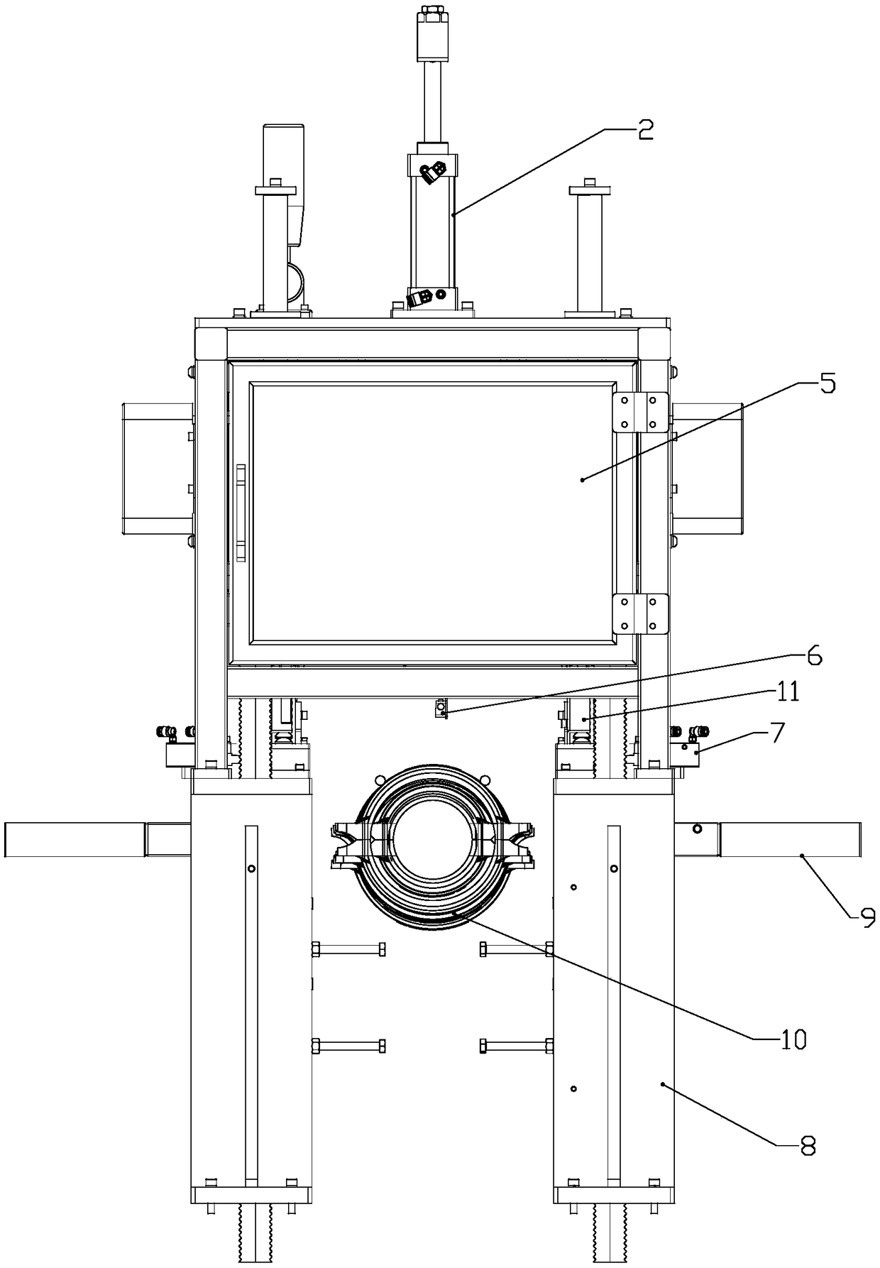 Automatic bolt grabbing and feeding mechanism