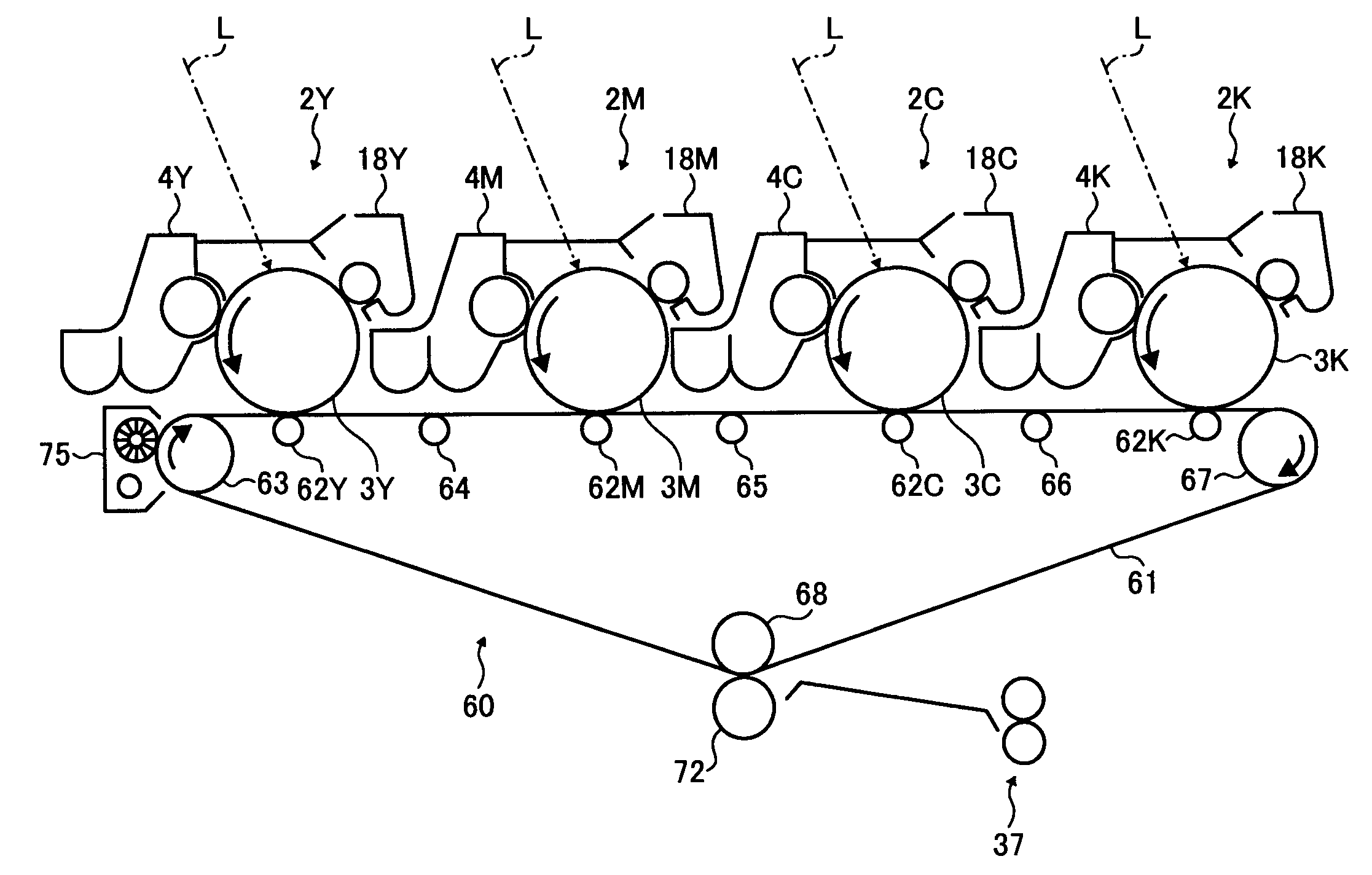 Transferring device having two devices for cleaning a transferring member, and image forming apparatus