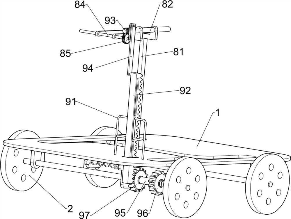 Construction site dust falling device based on environmental protection