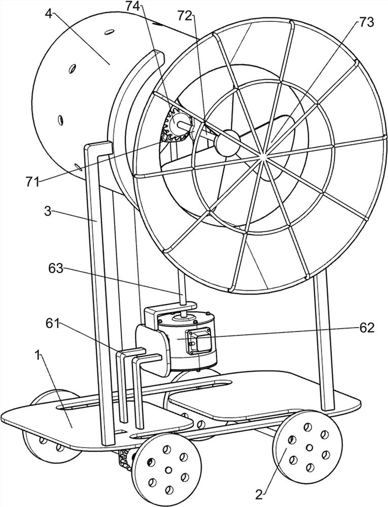 Construction site dust falling device based on environmental protection